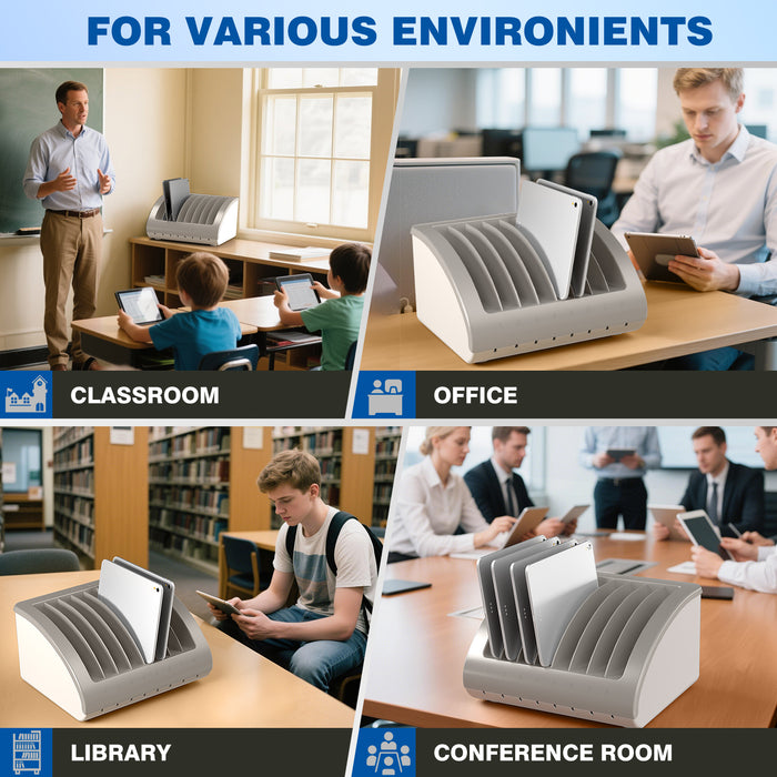 Y608A - 8-Unit Charging Station for Laptops and Tablets