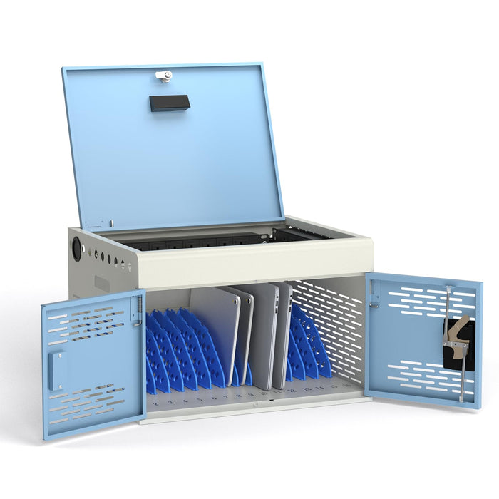Y816AS-B - Wall Mount 16-Unit Charging Cabinet for Laptops & Tablets