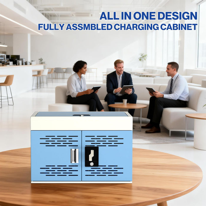 Y816AS-B - Wall Mount 16-Unit Charging Cabinet for Laptops & Tablets