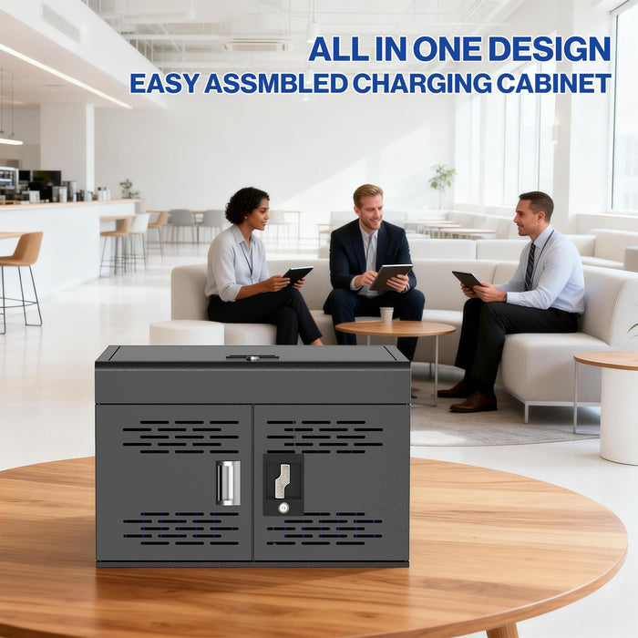 Y816ASC-H 16-Unit Charging Cabinet for Laptops & Tablets, Assembly Required