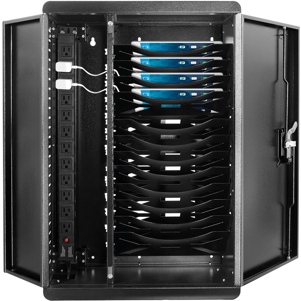 Wall Mounted Computer Rackcharging Rack Charging Carts, Charging Cabinets, AV Carts — Pochar LLC