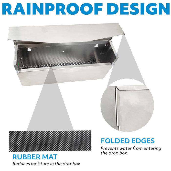 D31 - Rainproof Stainless Steel Mailbox