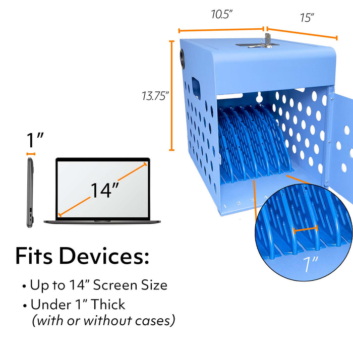 C8-B - Locking Charging Cabinet for Chromebooks, iPads, and Laptops