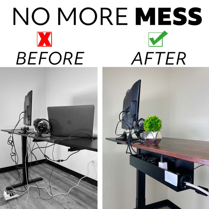 DR4 - 16’’ Under Desk Cable Management Tray
