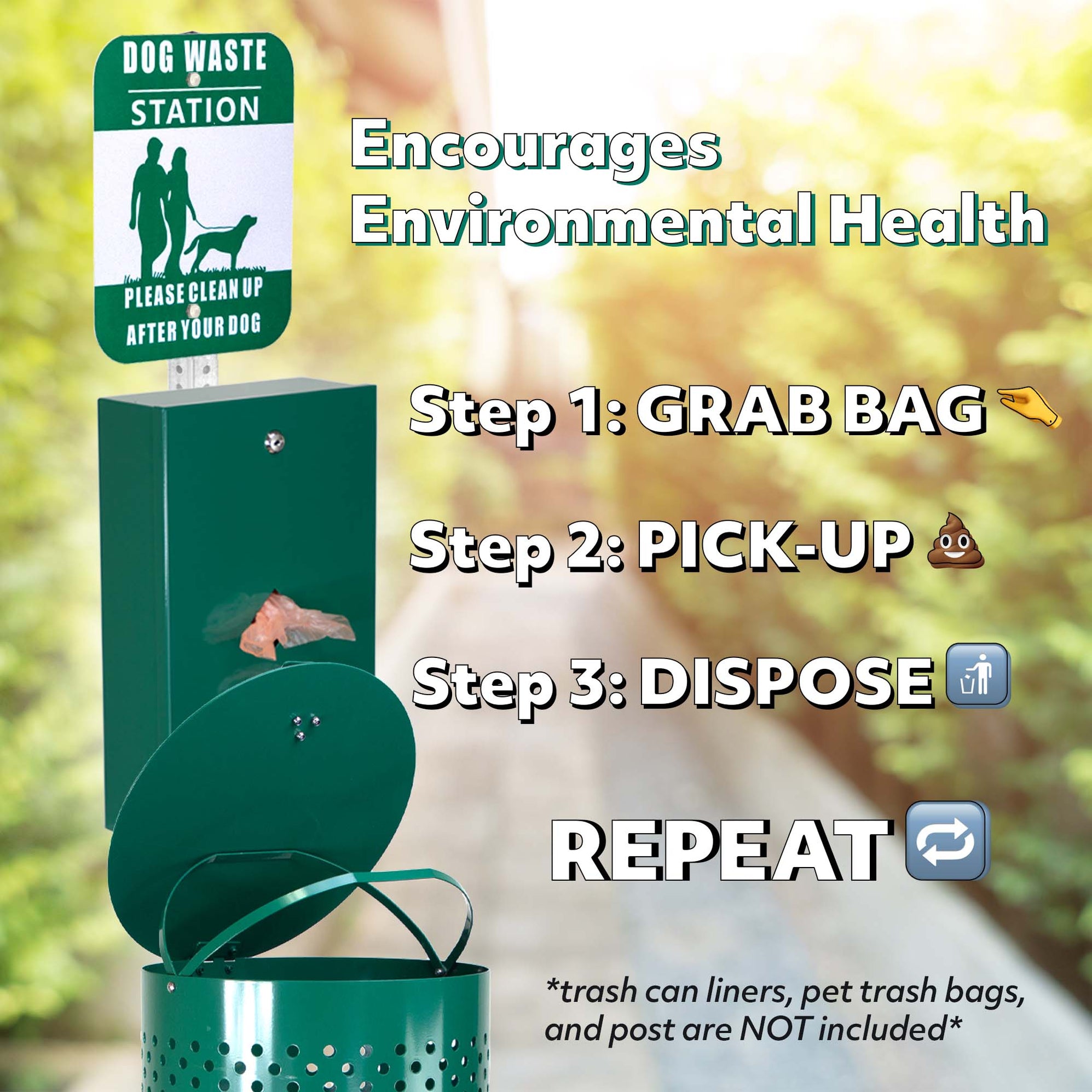 D18LA Aluminum Rustproof Dog Waste Disposal System — Pochar LLC