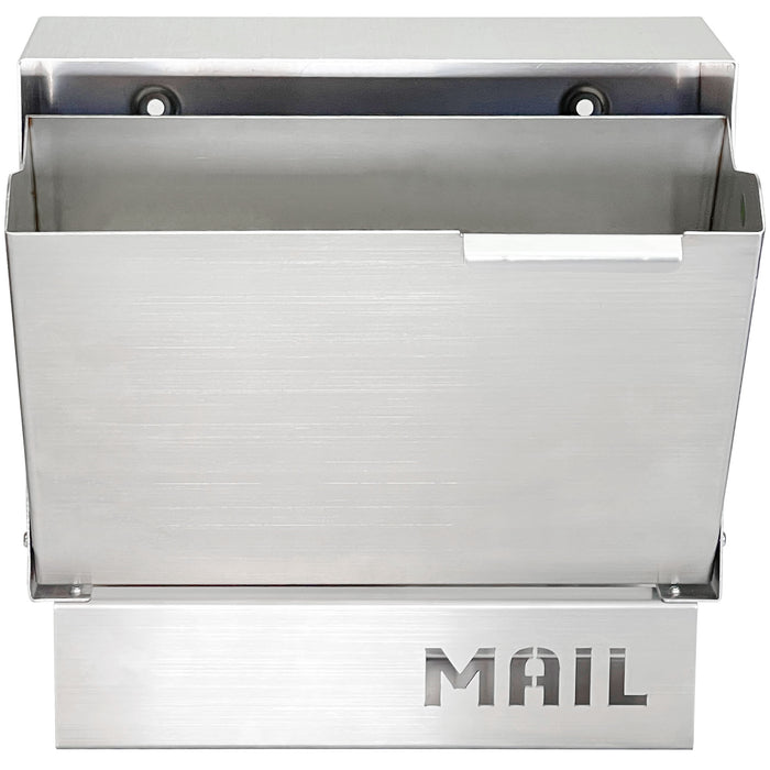 D32 - Stainless Steel Dropbox with Newspaper Holder