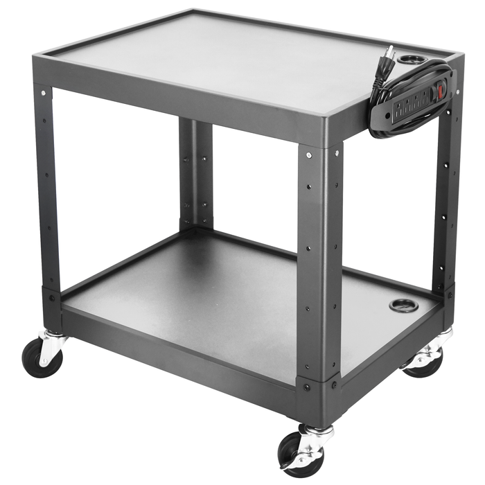 AVJS - Steel Frame 3-Tier AV Cart without Keyboard Tray