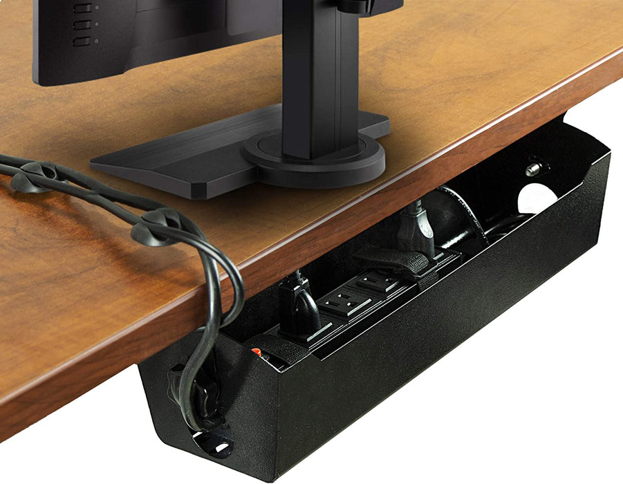 POCHAR-DR3-15-inch-Under-Desk-Cable-Management-Tray