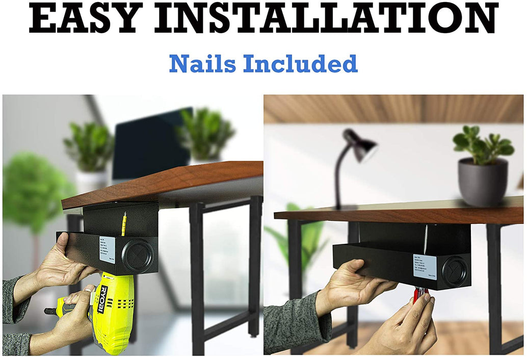 DR4 - 16’’ Under Desk Cable Management Tray