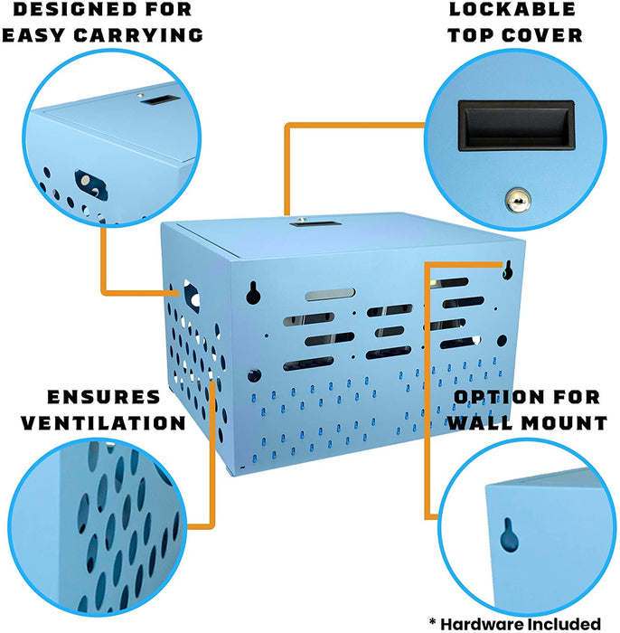 C16B-B - Locking Charging Cabinet for Chromebooks, iPads, and Laptops