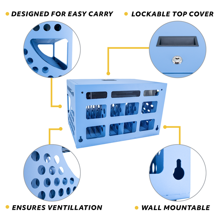 CCB16S - 16-Unit Charging Cabinet with Combination Lock