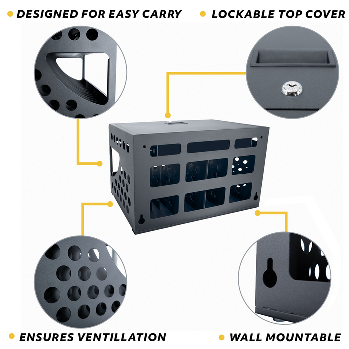 CCH16S - 16-Unit Charging Cabinet with Combination Lock