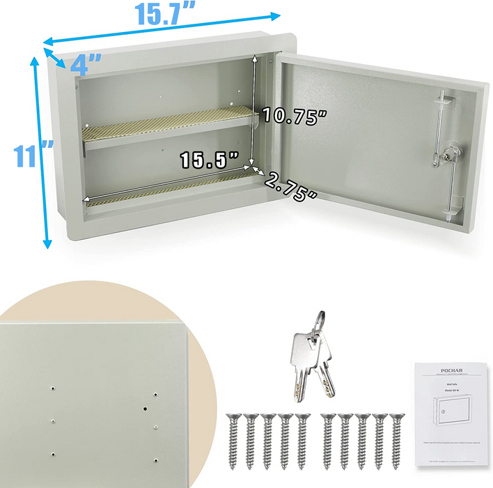 G9W - In Wall Gun Safe with Key Lock