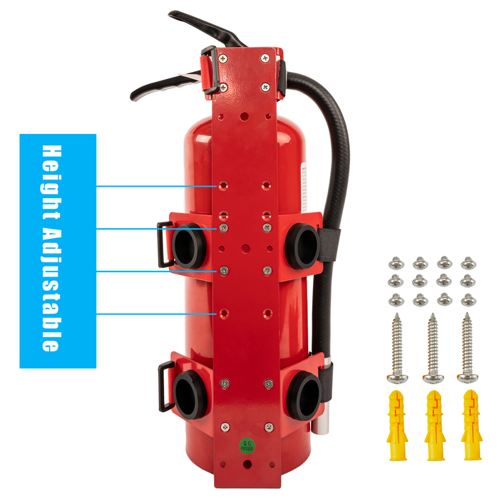 B1-R - Fire Extinguisher Mounting Bracket Heavy Duty Wall Mount Bracket for 2.5 lb & 5 lb Fire Extinguishers - Mount in Your Office, Warehouse, Car, Boat or Off-Road Vehicle - Fits Most Popular Brands