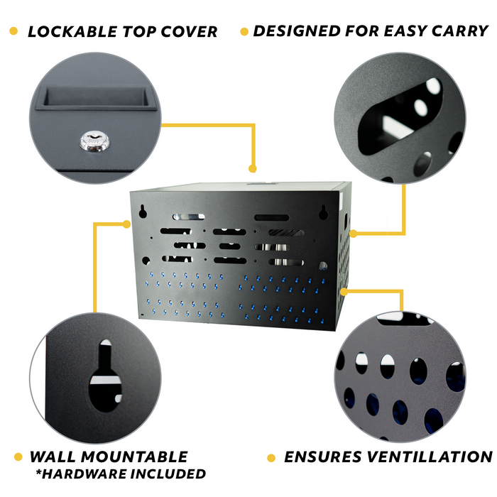 C16B-H - Locking Charging Cabinet for Chromebooks, iPads, and Laptops