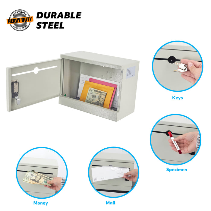 D22G - Over The Door Steel Drop Box with Combination Lock