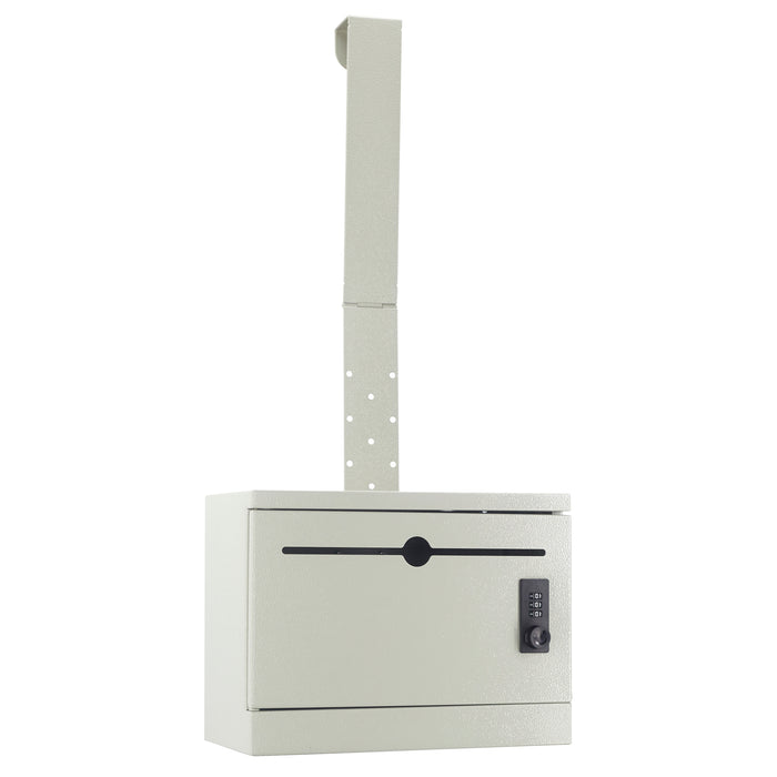 Metal Lock Box Medium Gray Metal Specimen Drop Box With Lock - Secure ...