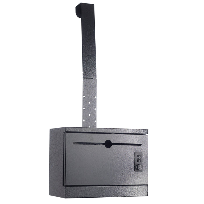 D22H - Over The Door Steel Drop Box with Combination Lock (Black)