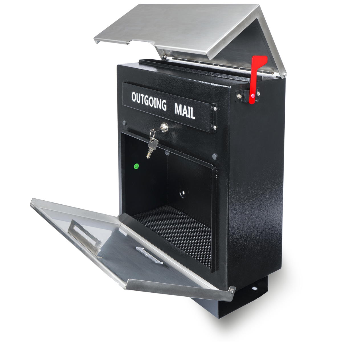 D23-H - Stainless Steel Mailbox for Wall with Newspaper Holder