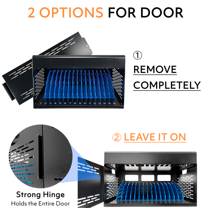 C16D-H - Locking Charging Cabinet for Chromebooks, iPads, and Laptops