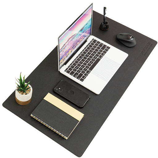 POCHAR-PD1-Black-PU-Leather-Desk-Mat-Double-Sided-Large-Desk-Blotter