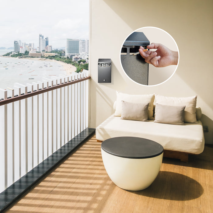 P4H - Rainproof Wall Mount Cigarette Disposal Containers