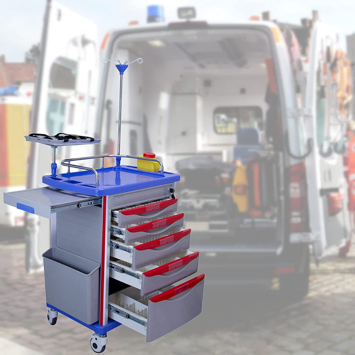 ET-01 - Medical Crash Cart with Emergency Accessory