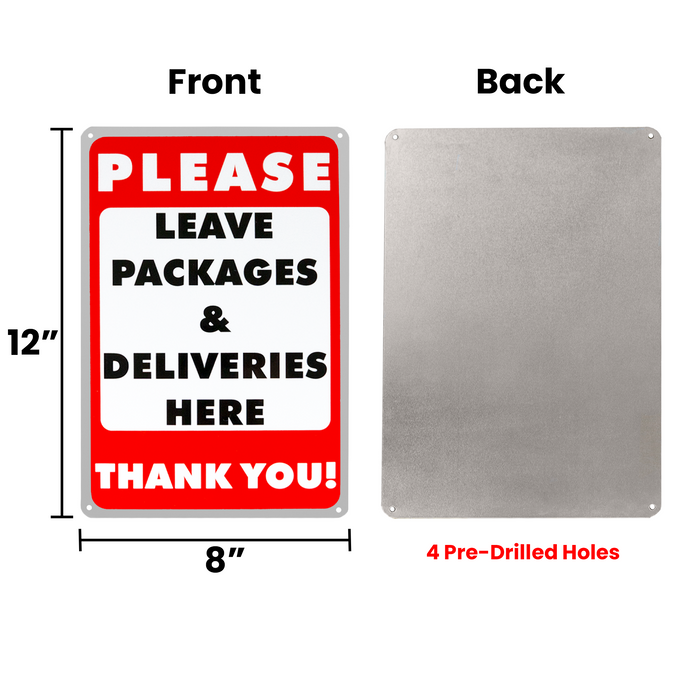 BP1 - Package Delivery Sign for Home, School, and Offices