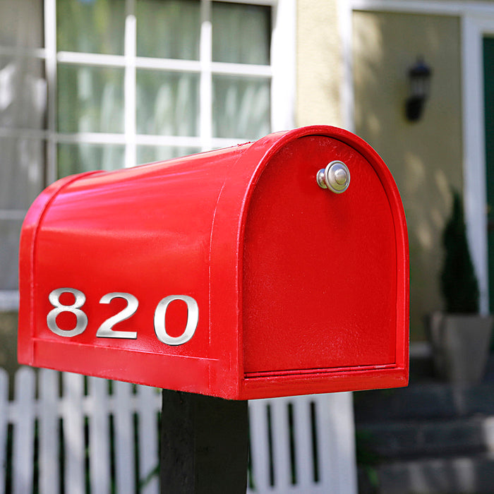 Plastic Reflective Mail Box Numbers - Two Sets of 0 to 9